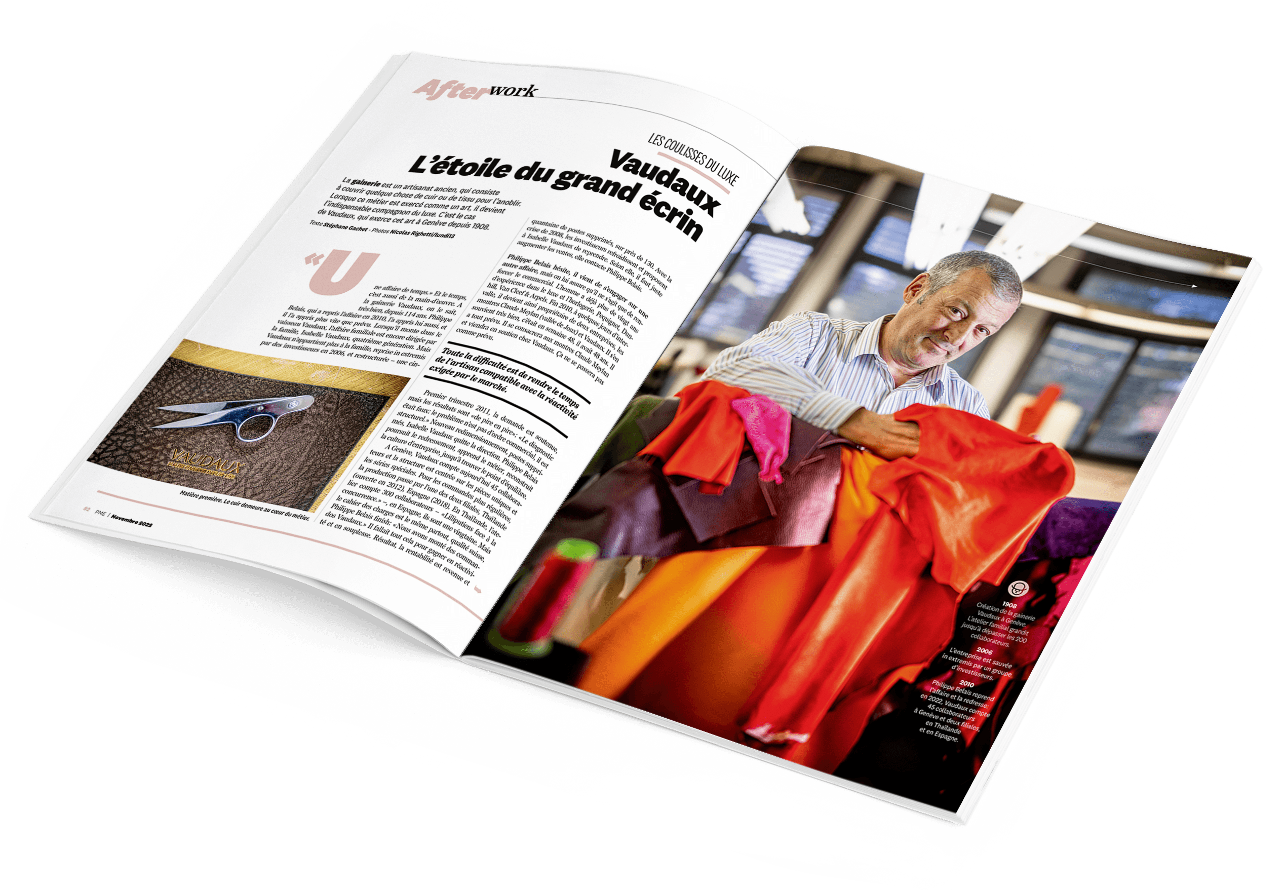 Magazine | PME | Ouvert 08 2022 <h2>Magazine économique romand de référence</h2>
<p>PME regroupe chaque mois sur plus de 80 pages l’actualité économique régionale, des articles orientés solutions avec de réels outils d’aide à la décision, mais aussi un panorama des dernières tendances en matière d’innovation, de gestion, de marketing ou de management.</p>
<p>C’est une source d’information essentielle pour toutes les personnes actives dans notre région.</p>